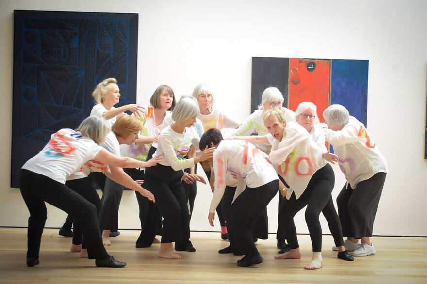 Elder's Dance performing in the Mead Gallery