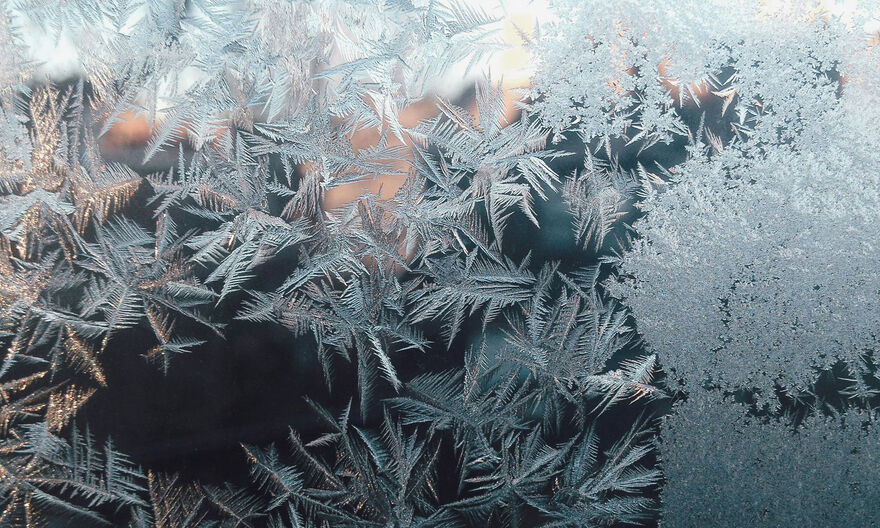 Frost on a window