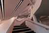 Staircase with strobe lights