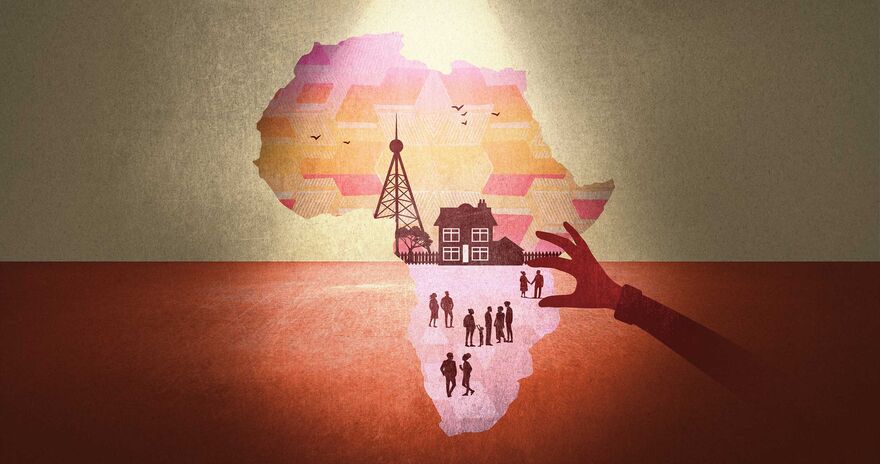 An illustration of Africa