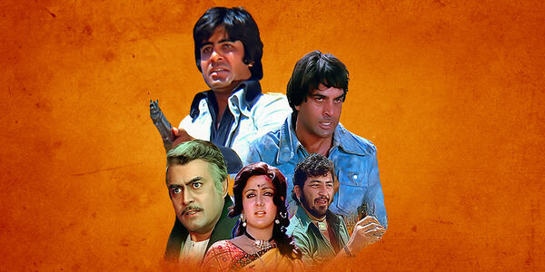 Stars of Yeh Dosti with an orange background