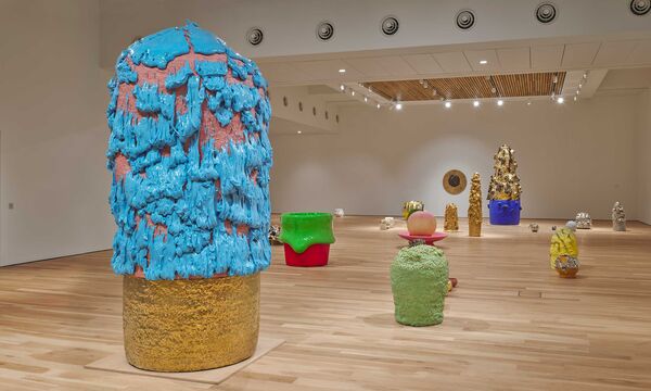 Takuro Kuwata's works on display in the Mead Gallery