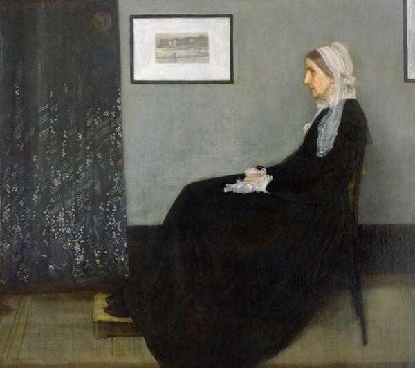James McNeill Whistler, Arrangement in Grey and Black, No.1 (Portrait of the Painter's Mother), 1871, Bridgeman Images