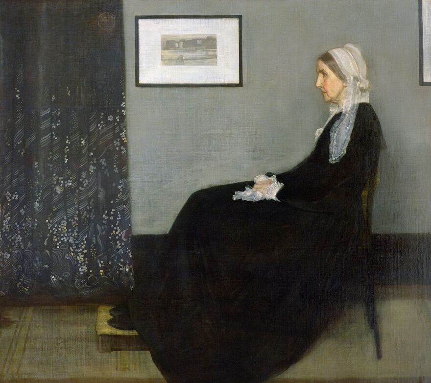James McNeill Whistler, Arrangement in Grey and Black, No.1 (Portrait of the Painter's Mother), 1871, Bridgeman Images