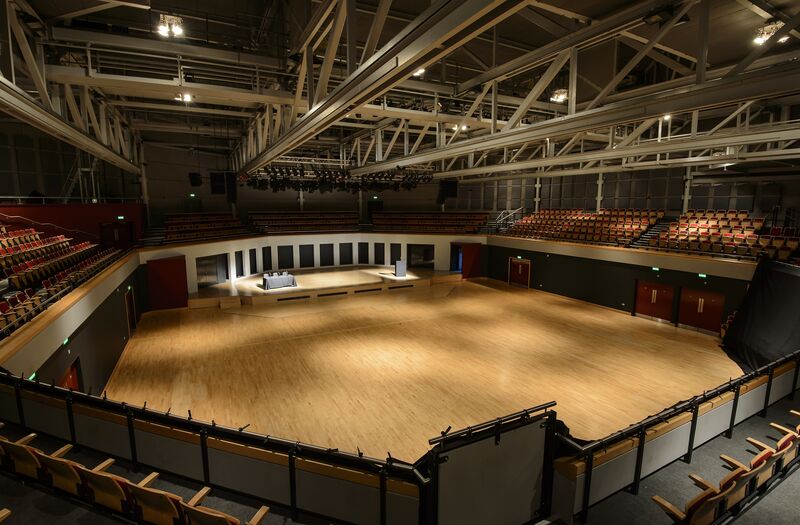Butterworth Hall without floor seats 