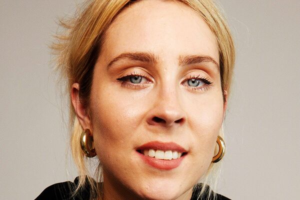 Close-up of Stevie Martin's face