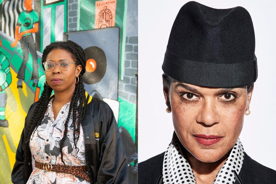 A composite image featuring journalist Stephanie Phillips on the left, and singer Pauline Black on the right.