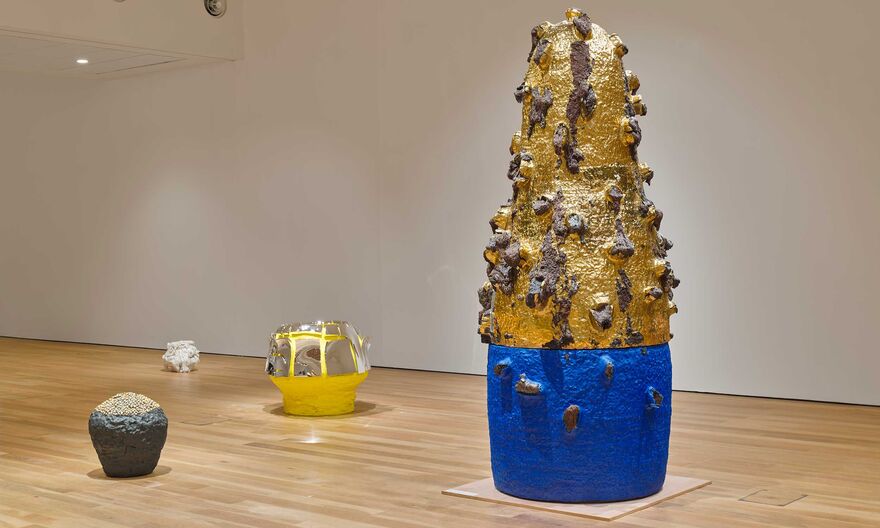 Takuro Kuwata's works on display in the Mead Gallery