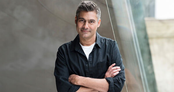 Danny Bhoy with his arms folded