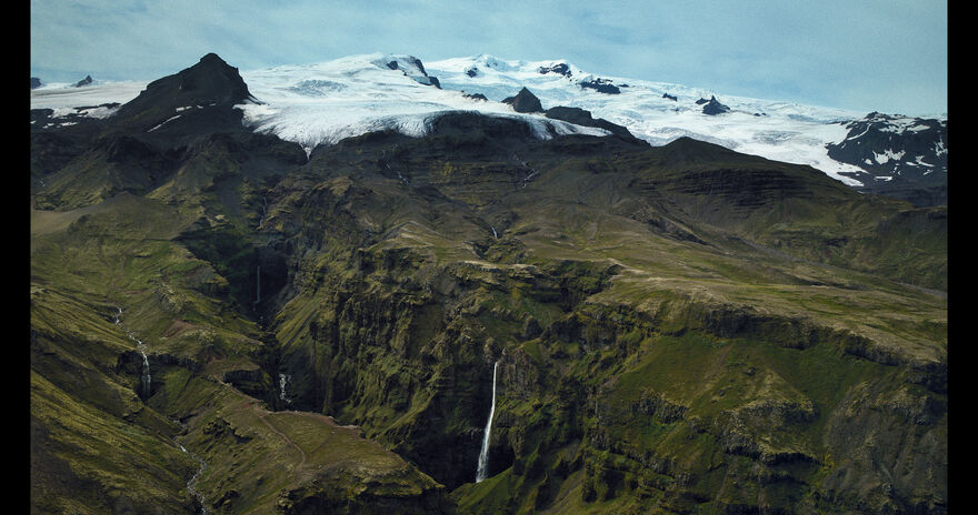 A snow capped mountain