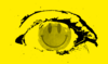 Smiley face in an eye