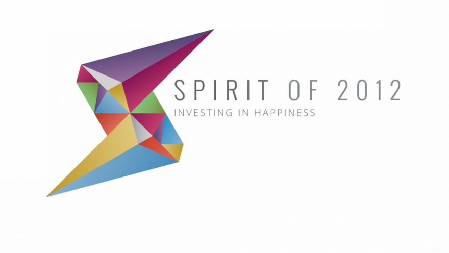 Spirit of 2012 Logo: Investing in Happiness
