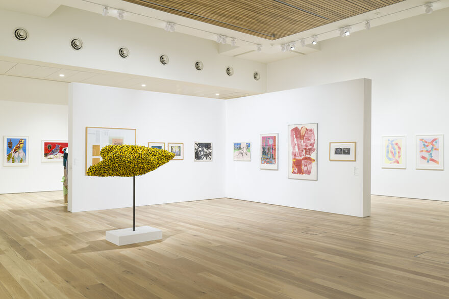 A mxi fo prints and sculpture