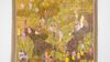Nengi Omuku, Dream Logic (2026): Oil on woven sanyan fabric showing shadowy figures in a colorful, impressionistic landscape.