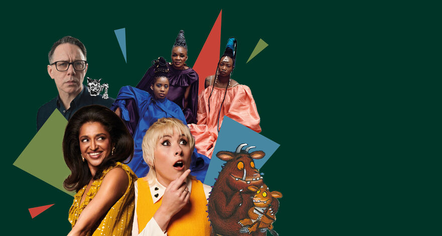 Composite image of acts coming to Warwick Arts Centre in Autumn/Winter 25-6
