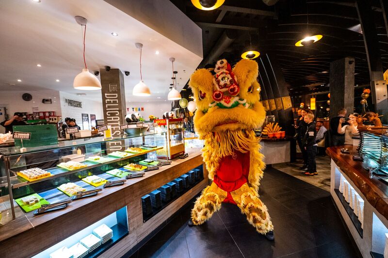 Chinese lion in a restaurant