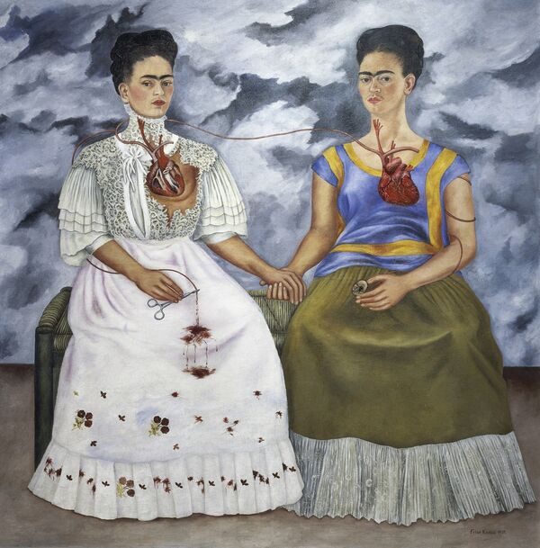 The Two Fridas, 1939, Frida Kahlo, Museo de Arte Moderno, De Agostini Picture Library, G. Dagli Orti, Bridgeman Images