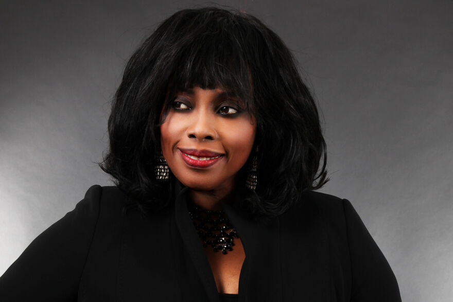 Ruby Turner looking off to the left 