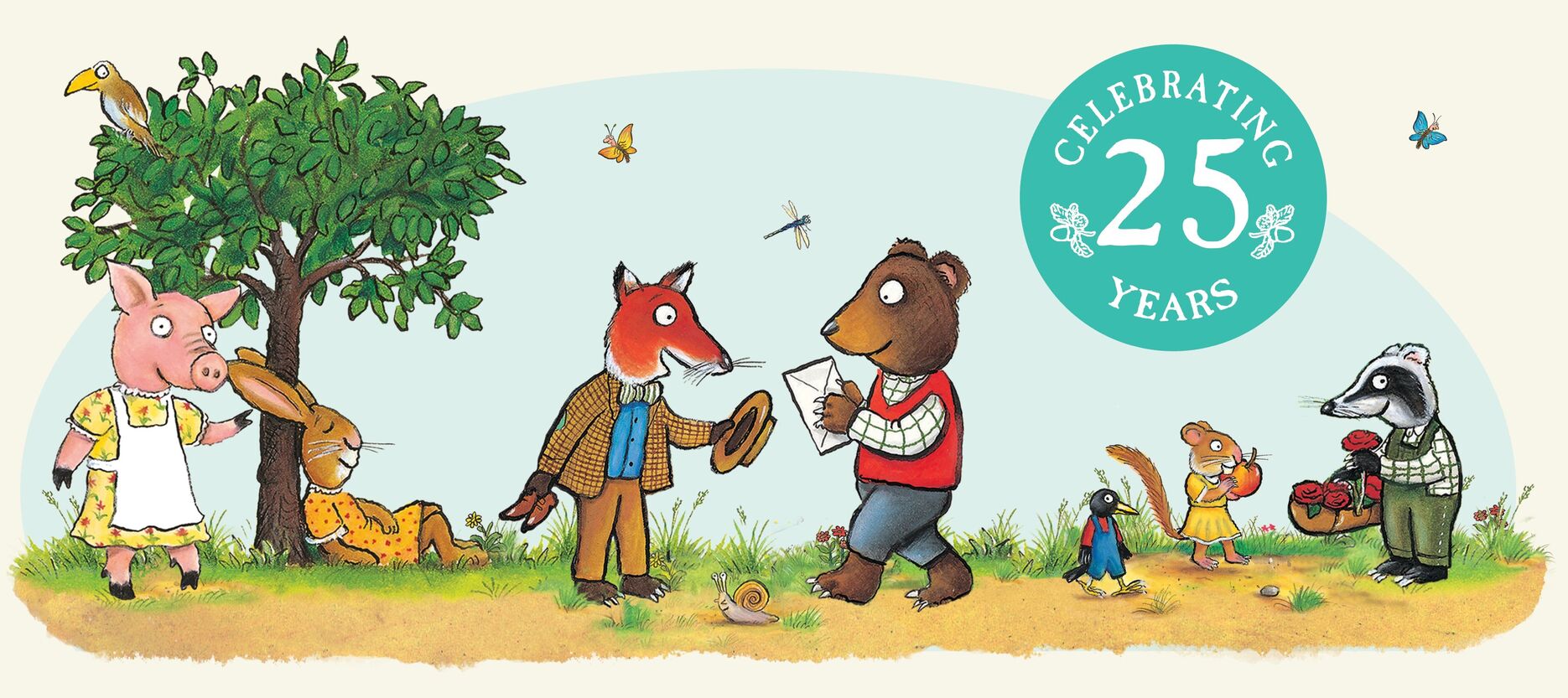 Illustration of characters from Tales of Acorn Wood 